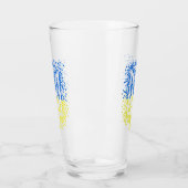 Verre Trident de l'emblème ukrainien tryzub dispersant l (Gauche)
