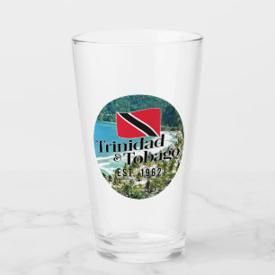 Verre "Trinidad & Tobago Est. Plage Drapeau De 1962"