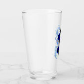 Verre Triple Jour Noir Des Crânes Morts Roses Bleus (Droite)