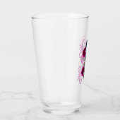 Verre Triple Jour Noir Des Crânes Morts Roses Rose (Droite)