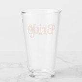 Verre TRIXIE Retro 70's Thématique Super mariée Bachelor (Dos)