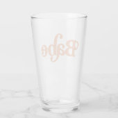 Verre TRIXIE Retro 70's Thème Super Babe Bachelorette (Dos)