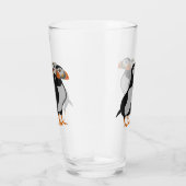 Verre Trois adorables Puffin debout ensemble Carton (Droite)