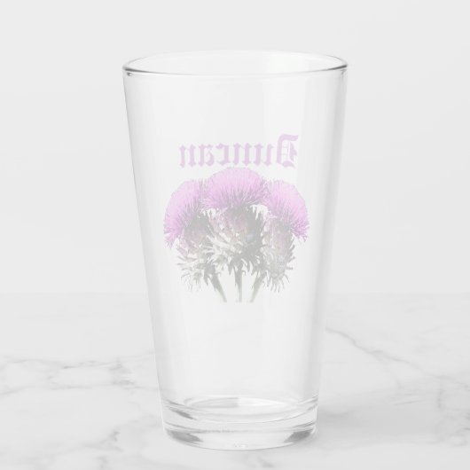 Verre Trois chardons écossais (Dos)