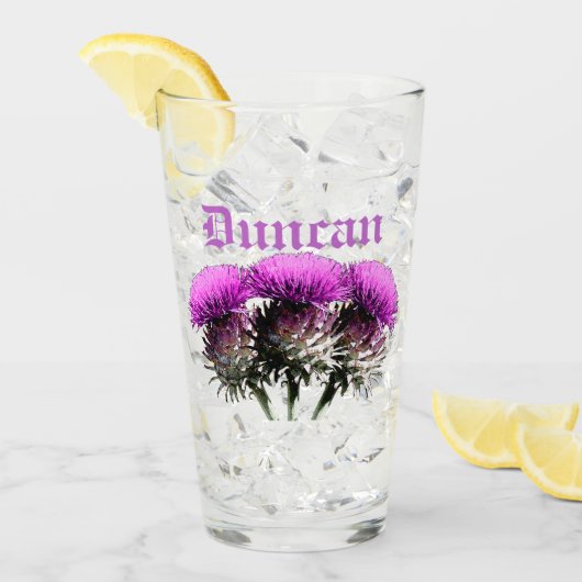 Verre Trois chardons écossais (Devant glace)