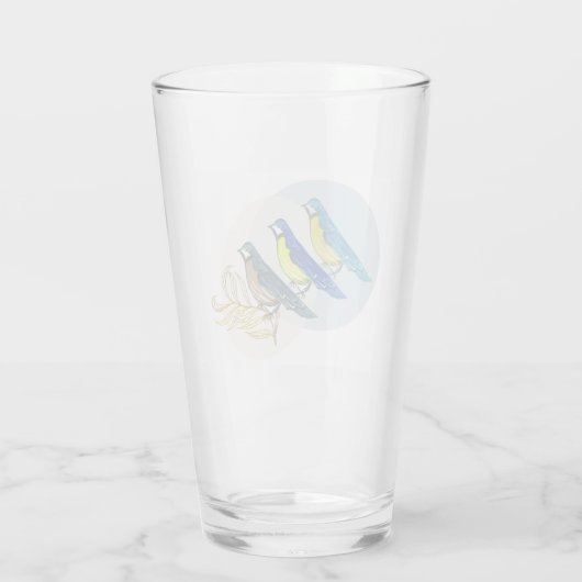 Verre Trois oiseaux (Dos)