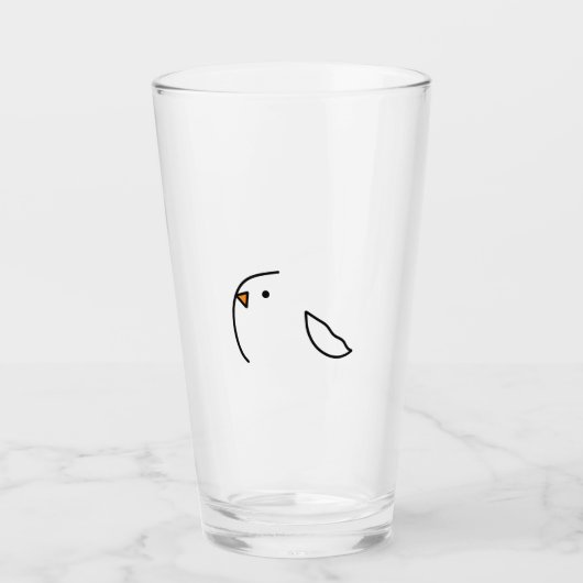 Verre Trois oiseaux sur le fil (Devant)