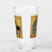 Verre Trois Petits Cochons À La Grange Rustique Snoozing (Gauche)