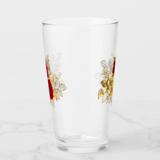 Verre Trois Roses de bijoux (Gauche)