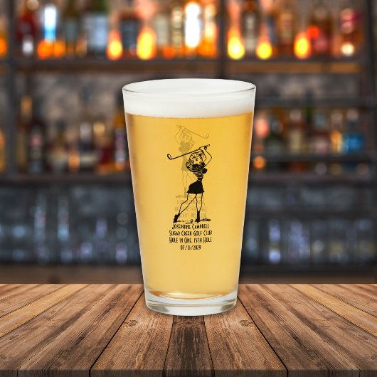 Verre Trou en un cadeau de fille style rétro personnalis