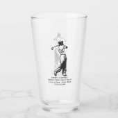 Verre Trou en un cadeau personnalisé style rétro Golfer (Devant)