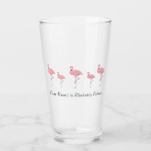 Troupeau de Flamants Roses Nom Personnalisé