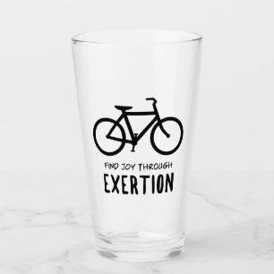 Verre Trouvez de la joie à travers le vélo d'aventure