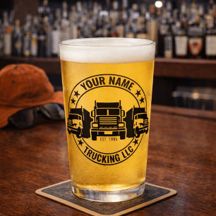 Verre Trucker personnalisé Big Rig Semi Camion Camion