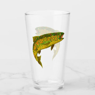 Verre Truite arc-en-ciel de feuilles d'Aspen 3