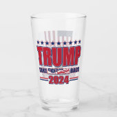 Verre Trump 2024 : Reprendre l'Amérique (Devant)