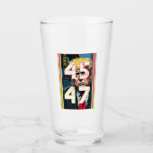 Verre Trump 45 47 Portrait Pop Art (Devant)