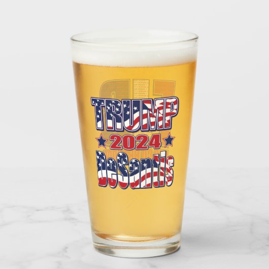 Verre Trump DeSantis 2024 (Devant (rempli))