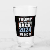 Verre Trump USA Drapeau Président 47 Trump (Devant)
