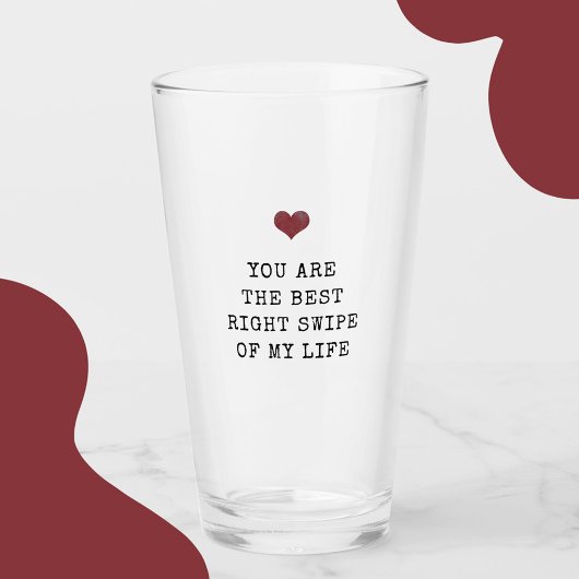 Verre Tu es le meilleur rempart de ma vie Valentine