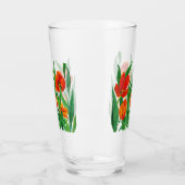 Verre Tulipes rouges/orange (Gauche)