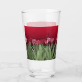 Verre Tulipes rouges sur dégradé (Dos)