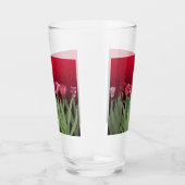 Verre Tulipes rouges sur dégradé (Droite)