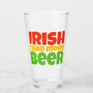 Verre Tumbler Bière Irlandaise J'aurais Aimé Plus