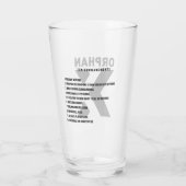 Verre Tumbler des Dix Commandements (Dos)