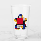 Verre Tumbler Meeple Art Moderne (Devant)