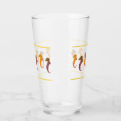 Verre Tumbler - Orange et Seahors Brown (Gauche)
