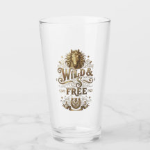 Verre Tumbler Western Cheval Vintage Sauvage & Lib