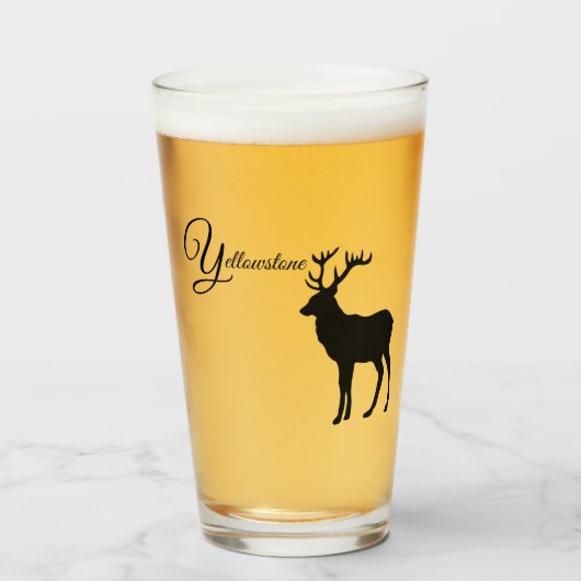 Verre Tumbler-Yellowstone Elk (Devant (rempli))