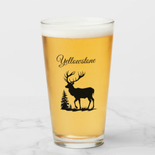 Verre Tumbler-Yellowstone Elk