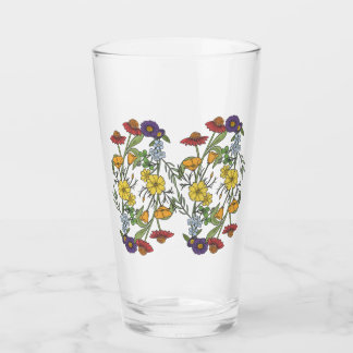 Verre Tumnler fleur sauvage