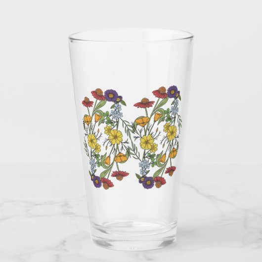 Verre Tumnler fleur sauvage (Devant)