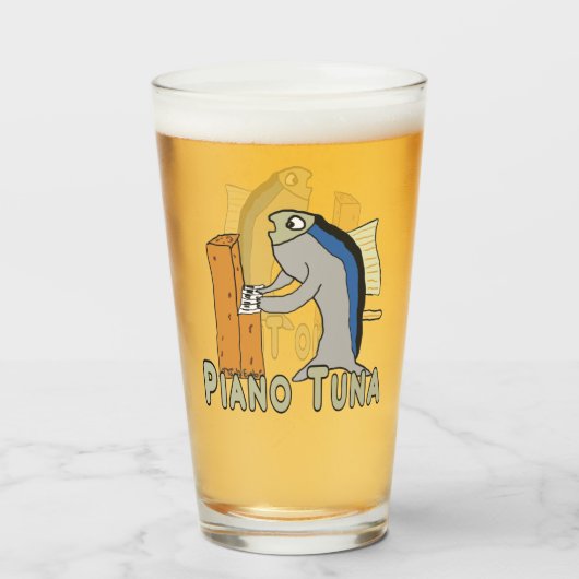 Verre Tuner de piano (Tuna de piano) (Devant (rempli))