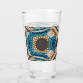 Verre Turquoise Gold Sun Southwestern Art (Dos)