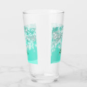 Verre Turquoise turquoise agate aqua monogramme ajouter (Droite)