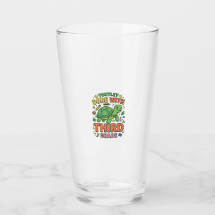 Verre Turtley Fait Avec T-Shirt École De Tortue De Trois