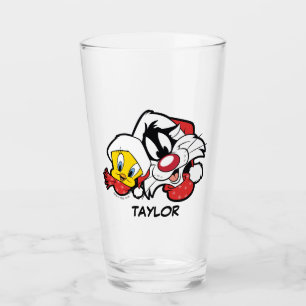 Verre TWEETY™ & SYLVESTER™ "Joyeux tout"