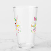 Verre Typographie colorée Joyeuse Galentines Day (Droite)