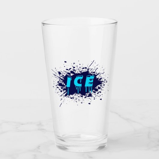 Verre Typographie de Graffiti sur Glace Design d'Art de (Devant)