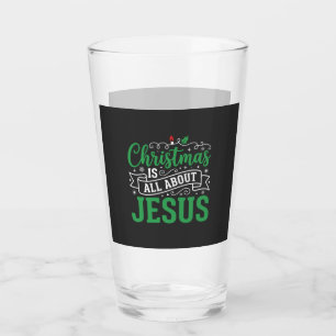 Verre Typographie de Noël, tout est question de Jésus
