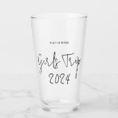 Verre Typographie de script de voyage pour filles élégan (Devant)