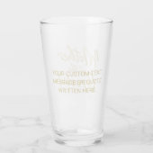 Verre Typographie de script doré moderne pour la mère du (Dos)