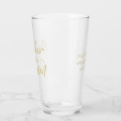 Verre Typographie de script doré moderne pour la mère du (Gauche)