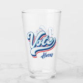 Verre Typographie des élections (Dos)