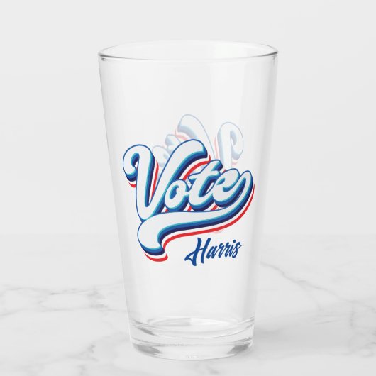 Verre Typographie des élections (Dos)