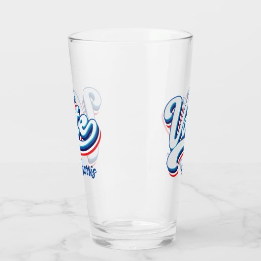 Verre Typographie des élections (Gauche)